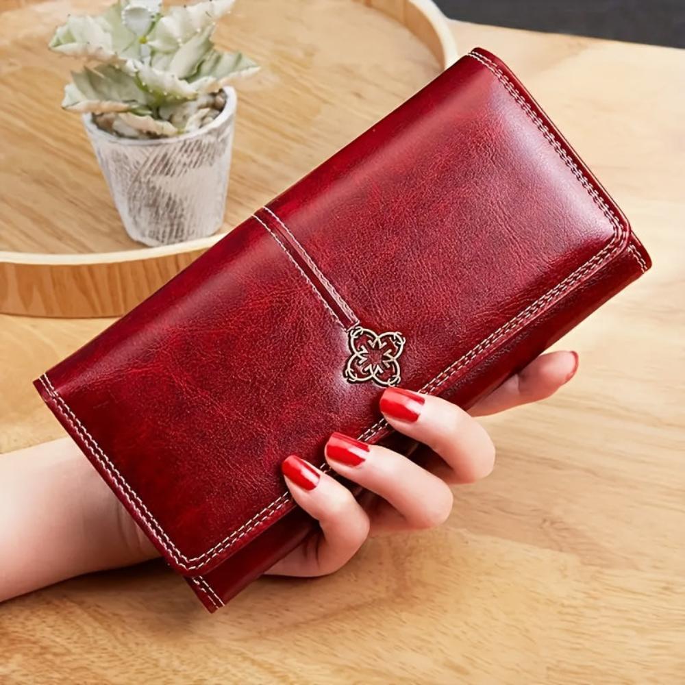 Evelina | Leather Long Wallet