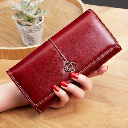 Evelina | Leather Long Wallet