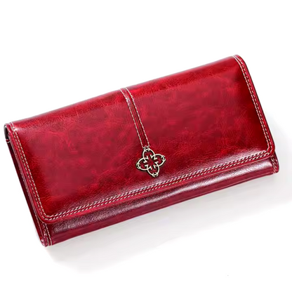 Evelina | Leather Long Wallet