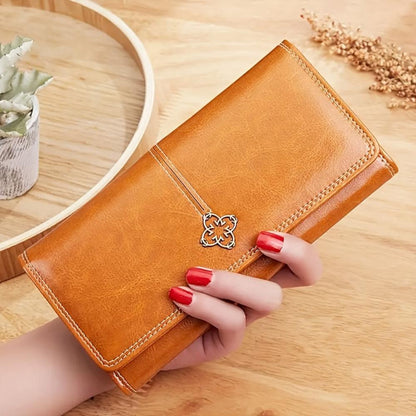 Evelina | Leather Long Wallet